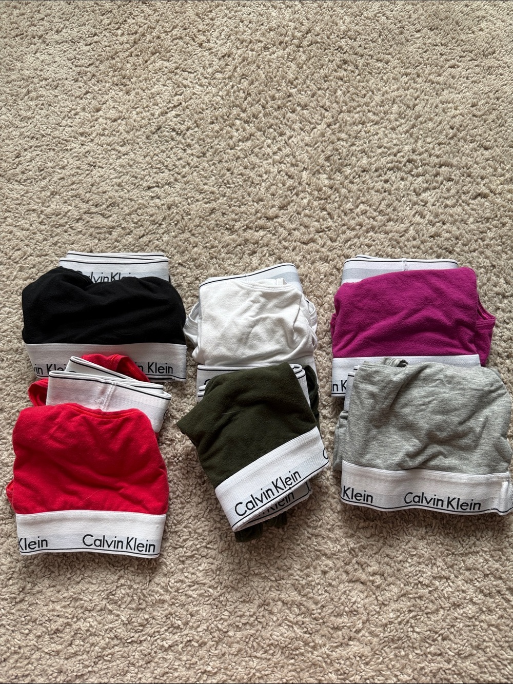 BUNDLE of 5 Calvin Klein Sports Bra and Briefs sets!